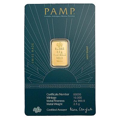 PAMP Suisse Lady of Liberty 2.5g Gold Bar