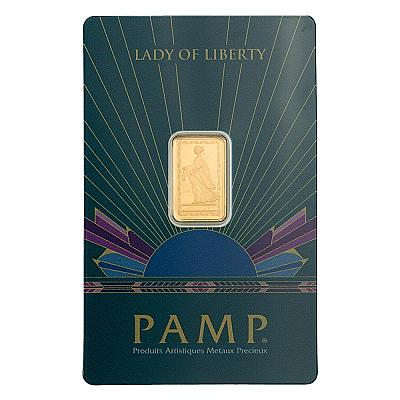 PAMP Suisse Lady of Liberty 2.5g Gold Bar