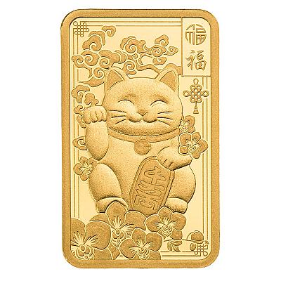 PAMP Lucky Cat 2.5g Gold Bar