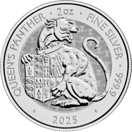 2 oz Silver Queen's Panther, Royal Tudor Beasts Series 2025