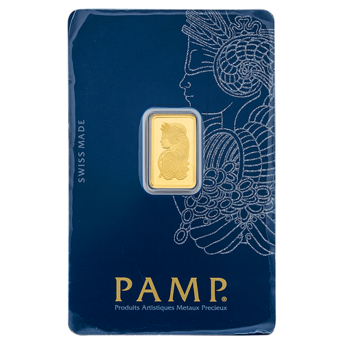 2.5 Gm PAMP Suisse Gold bar 999.9 Purity