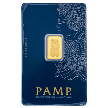 2.5 Gm PAMP Suisse Gold bar 999.9 Purity