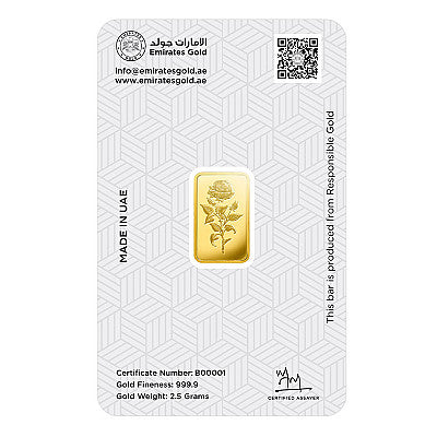 Emirates 2.5 Gram Gold Bar