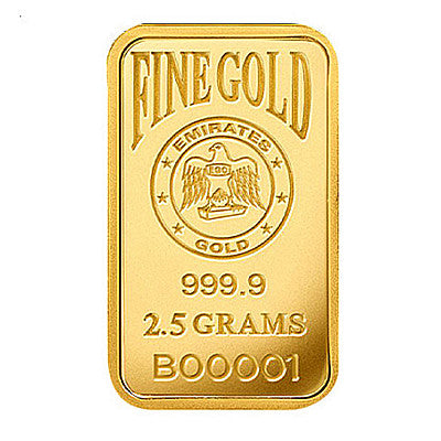 Emirates 2.5 Gram Gold Bar
