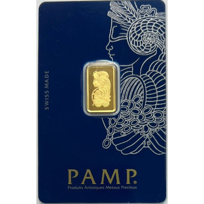 2.5 Gm PAMP Suisse Gold bar 999.9 Purity