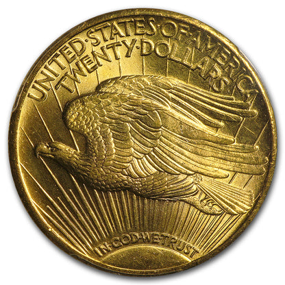 $20 St Gaudens Gold Double Eagle MS-63 PCGS (Random)