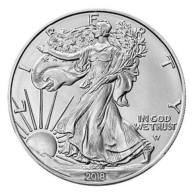 2018 1oz American Eagle Silver Coin