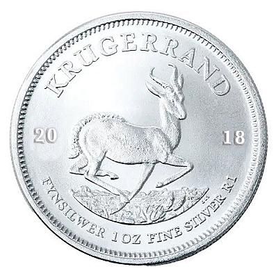 2018 1oz South African Krugerrand Silver Coin