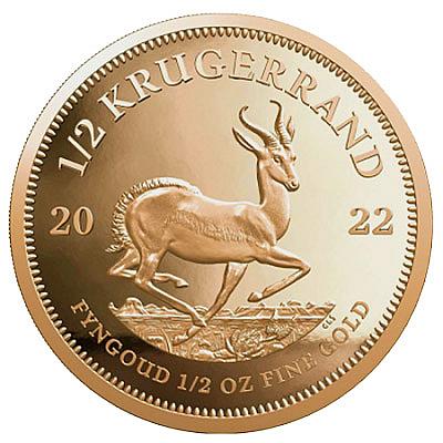 2022 1/2oz South African Krugerrand Gold Coin