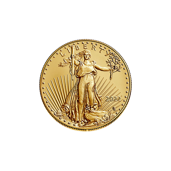 1oz Gold American Gold Eagle- Back dated