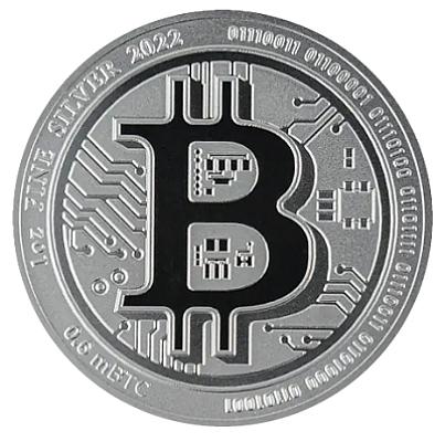 2022 1oz Bitcoin Silver Coin