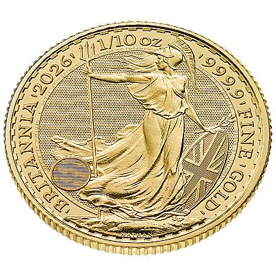 2026 1/10oz Britannia Gold Coin (King Charles III Portrait)