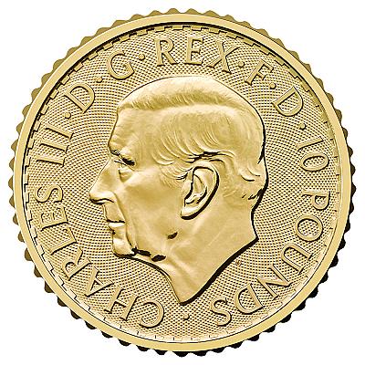 2026 1/10oz Britannia Gold Coin (King Charles III Portrait)