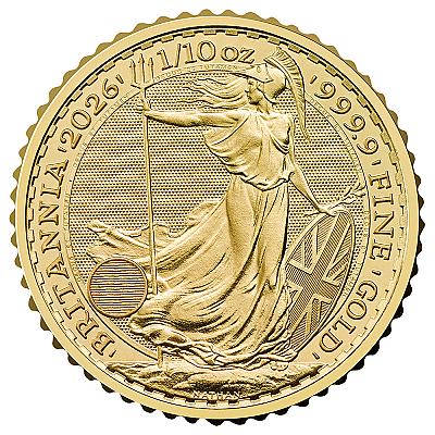 2026 1/10oz Britannia Gold Coin (King Charles III Portrait)