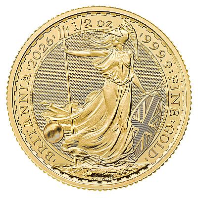 2026 1/2oz Britannia Gold Coin (King Charles III Portrait)