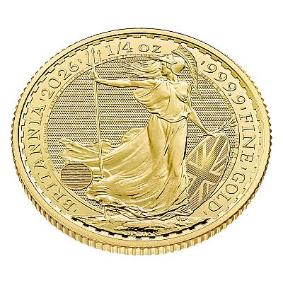 2026 1/4oz Britannia Gold Coin  (King Charles III Portrait)
