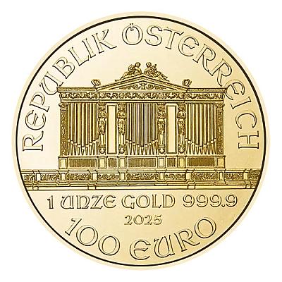 2025 1 oz Vienna Philharmonic Gold Coin (Austria)