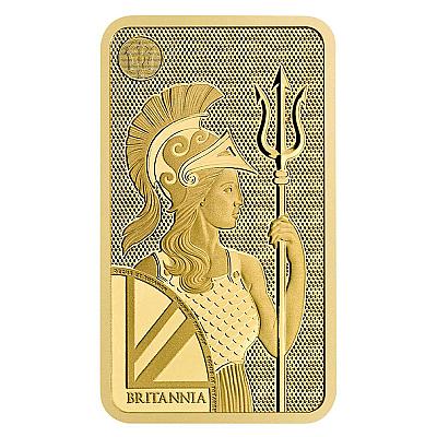 The Royal Mint 100 Gram Britannia Gold Bar (New Design)