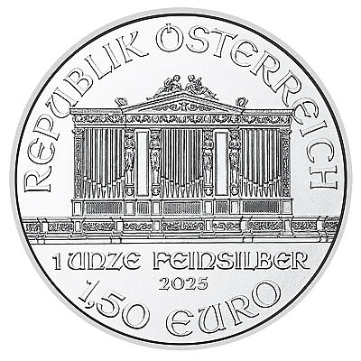 2025 1 oz Vienna Philharmonic Silver Coin (Austria)