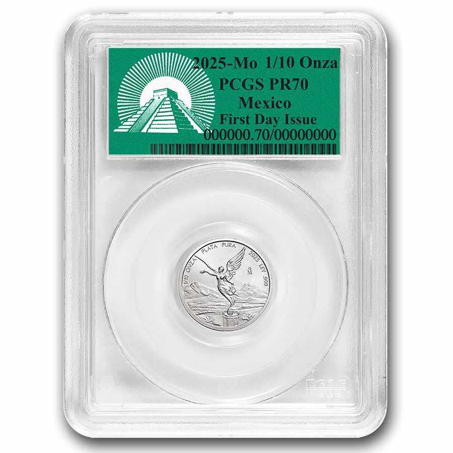 2025 Mexico 1/10 oz Silver Proof Libertad PR-70 PCGS (FDI)
