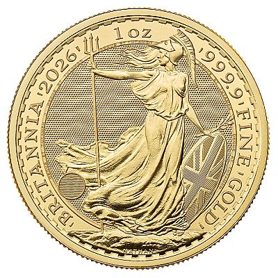 2026 1oz Britannia Gold Coin (King Charles III Portrait)