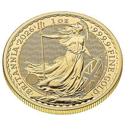 2026 1oz Britannia Gold Coin (King Charles III Portrait)