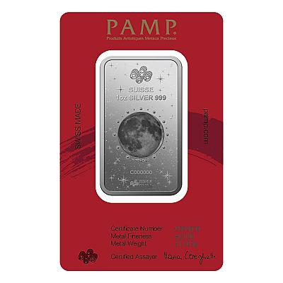 PAMP Lunar Year of The Horse 1 Ounce Silver Bar
