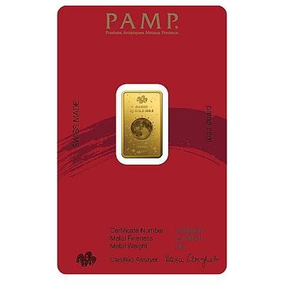 PAMP Lunar Year of The Horse 5 Gram Gold Bar