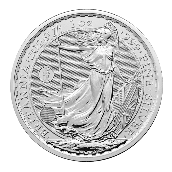 UK Britannia Merlion Privy 1 oz Silver Coins - ID 4589