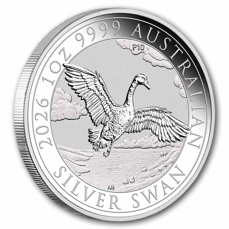 2026 AUS 1 oz Silver Swan MS-70 PCGS FDI (Anniversary Swan Label)