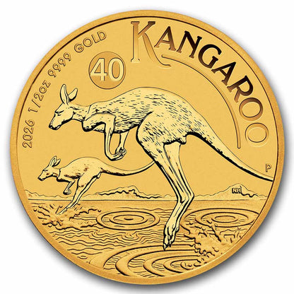 2026 Australia 1/2 oz Gold Kangaroo BU