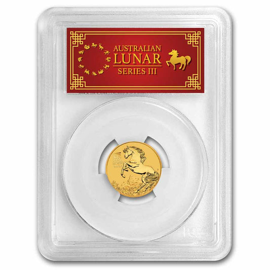 2026 Australia 1/4 oz Gold Lunar Horse MS-70 PCGS (FS Red Label)