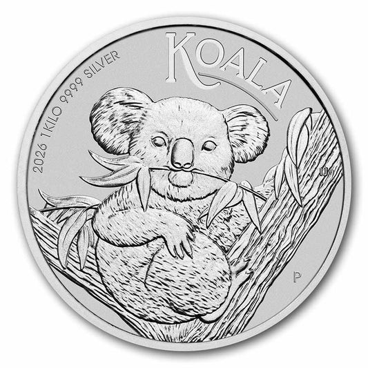 2026 Australia 1 kilo Silver Koala BU