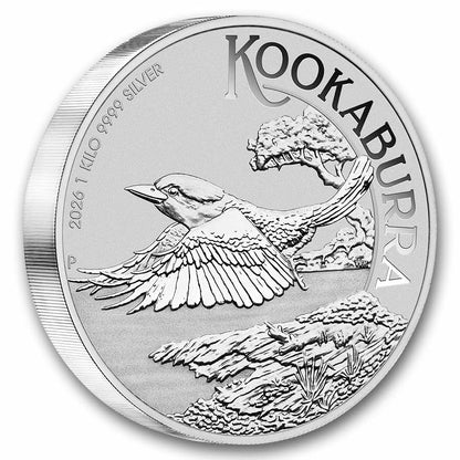 2026 Australia 1 kilo Silver Kookaburra BU