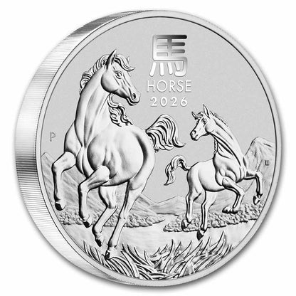 2026 Australia 1 kilo Silver Lunar Horse BU (Series III)