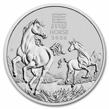 2026 Australia 1 kilo Silver Lunar Horse BU (Series III)