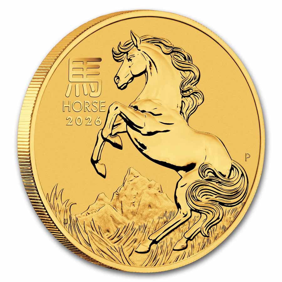 2026 Australia 2 oz Gold Lunar Horse BU (Series III)