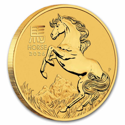 2026 Australia 2 oz Gold Lunar Horse BU (Series III)