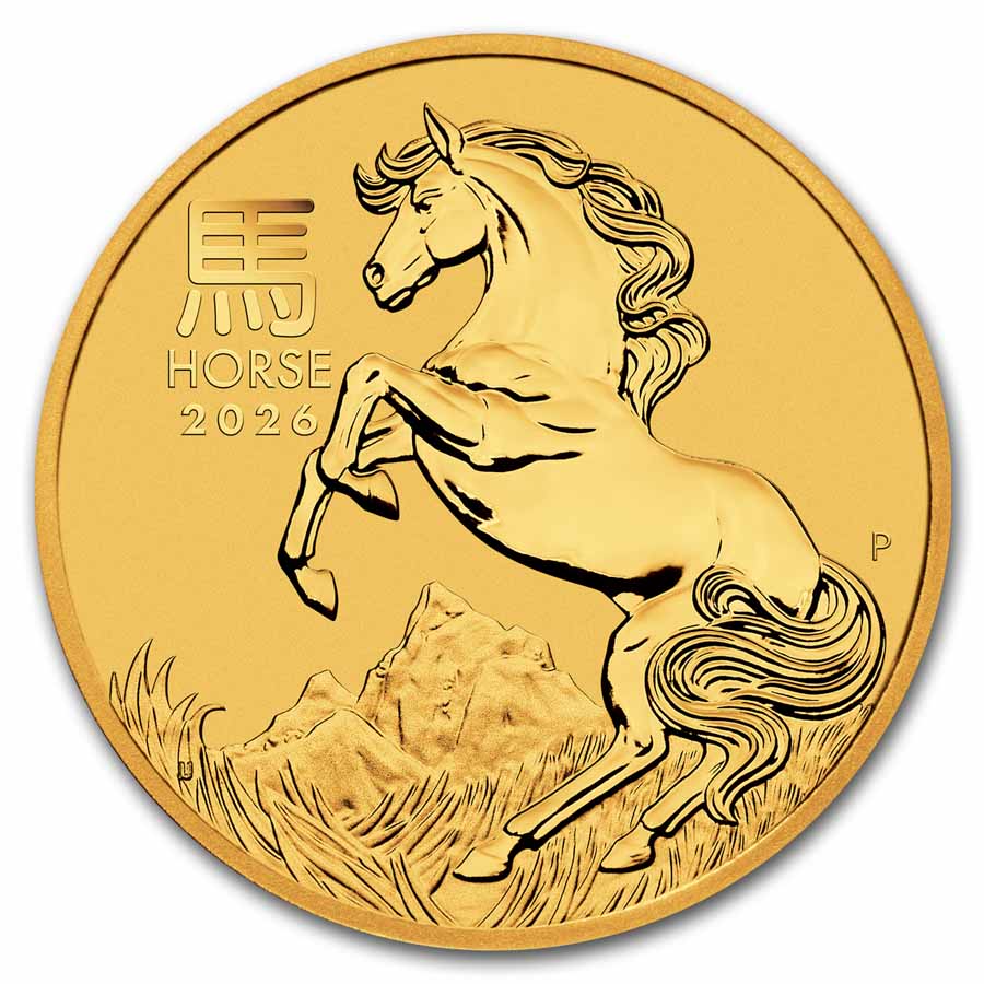 2026 Australia 2 oz Gold Lunar Horse BU (Series III)