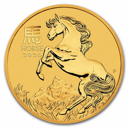 2026 Australia 2 oz Gold Lunar Horse BU (Series III)