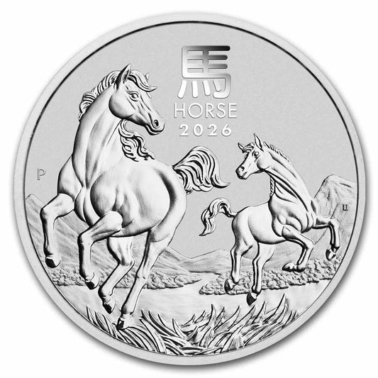 2026 Australia 5 oz Silver Lunar Horse BU (Series III)