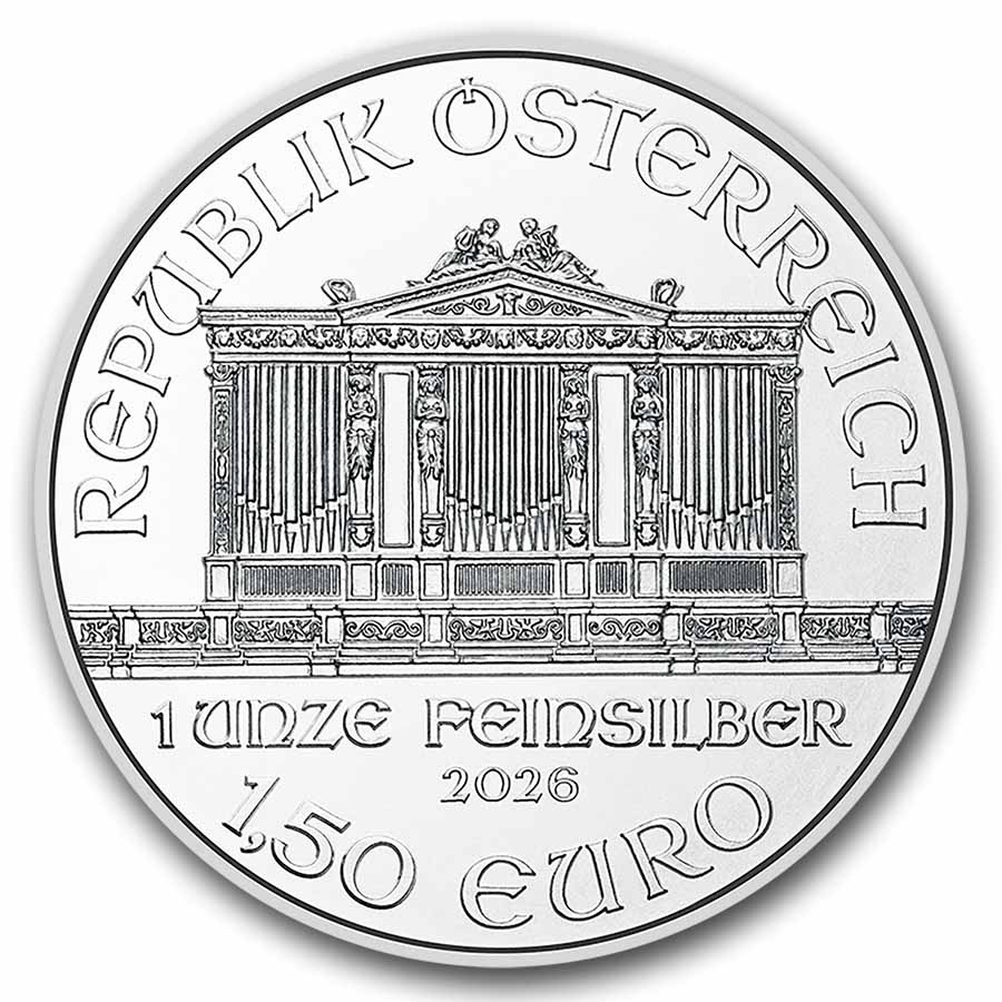 2026 Austria 1 oz Silver Philharmonic BU