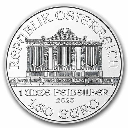 2026 Austria 1 oz Silver Philharmonic BU