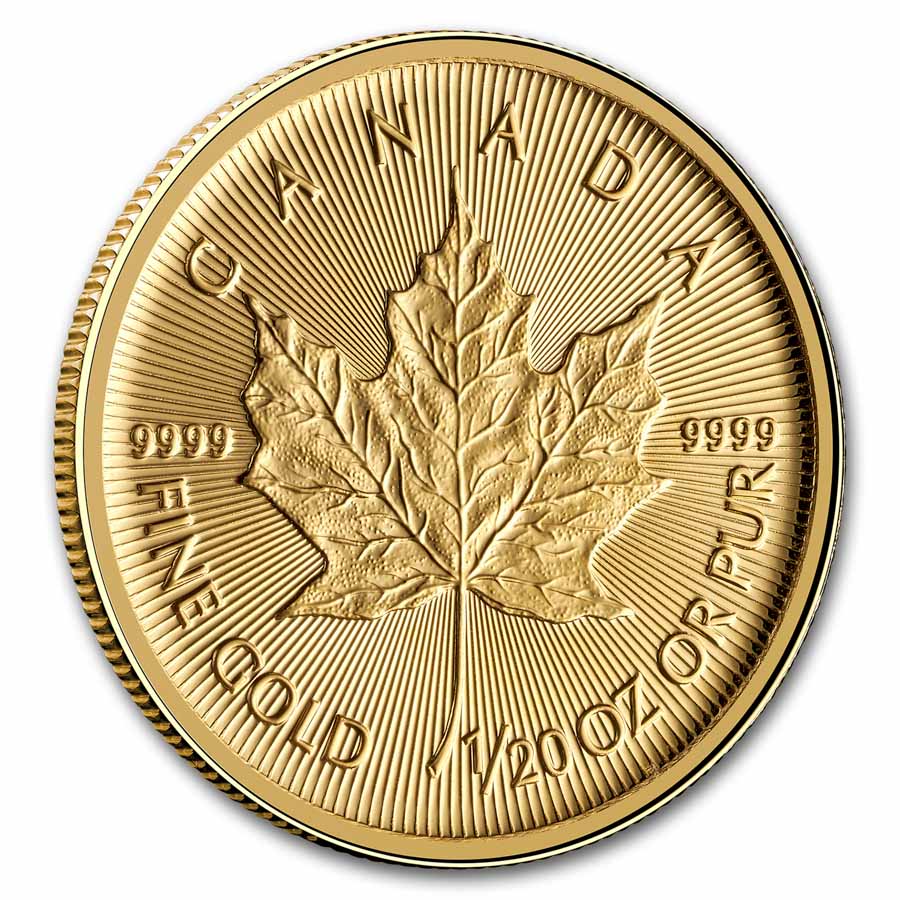 2026 Canada 1/20 oz Gold Maple Leaf BU