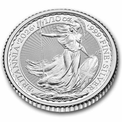 2026 Great Britain 1/10 oz Silver Britannia BU