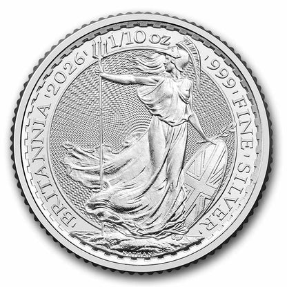 2026 Great Britain 1/10 oz Silver Britannia BU