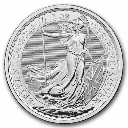 2026 Great Britain 1 oz Silver Britannia BU