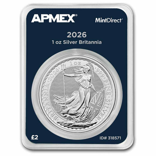 2026 Great Britain 1 oz Silver Britannia MintDirect® Single