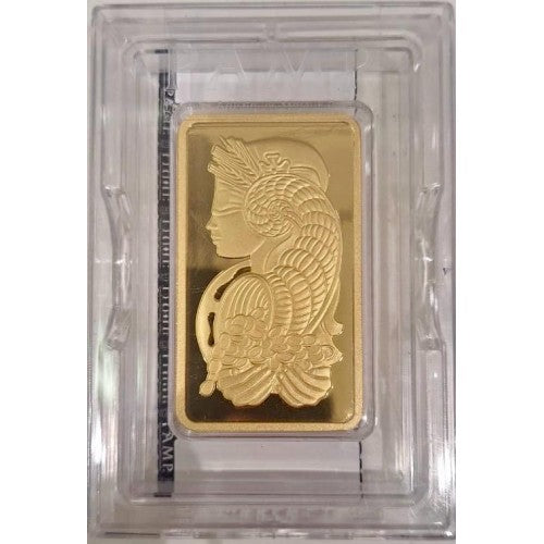 250 Gm Minted Suisse Gold bar 999.9 Purity