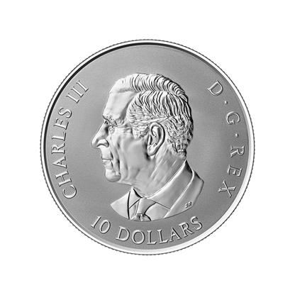 1/2oz Silver Gleaming Maple Leaves Coin